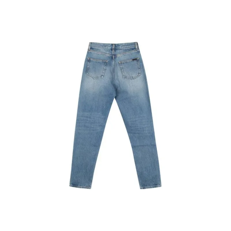 SAINT LAURENT Mid-Rise Slim Fit Jeans-1