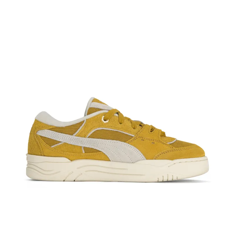 PUMA 180 Corduroy Anti Slip Wear Resistant Low Top Skateboard Shoes Unisex Yellow Special Packaging-2