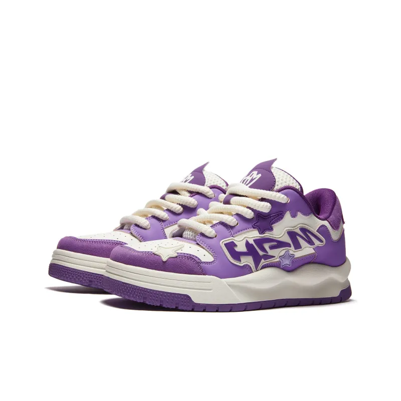 HUANG AIMIAO Square Toe Collection Low-Top Skateboard Shoes Unisex-10