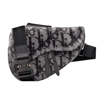 DIOR Shearling Saddle Bag, Crossbody Bag, Shoulder Bag Men's