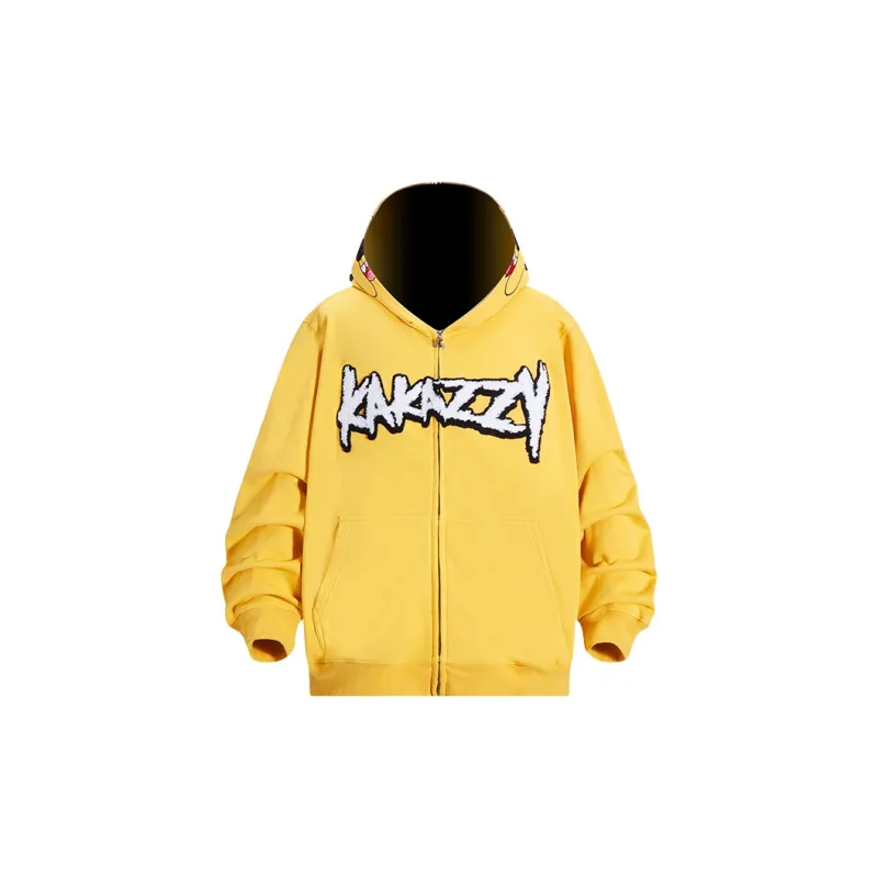 KAKAZZY Sweatshirts Unisex Yellow-3