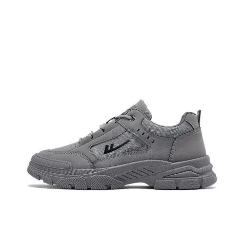 Warrior Non slip Wear resistant Impact resistant Low Top Casual Shoes Men's Gray