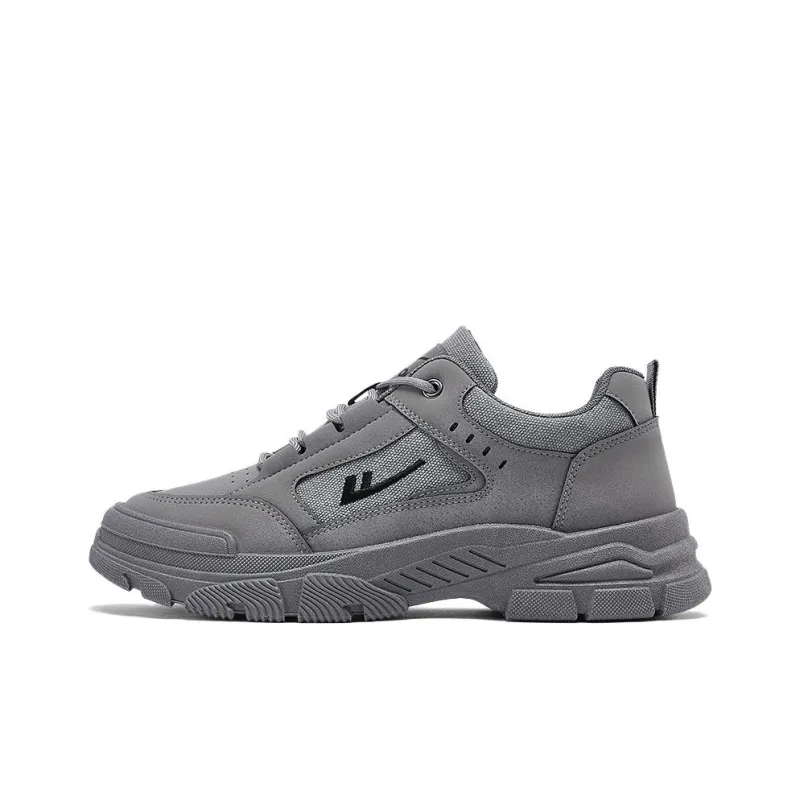 Warrior Non slip Wear resistant Impact resistant Low Top Casual Shoes Men's Gray-0