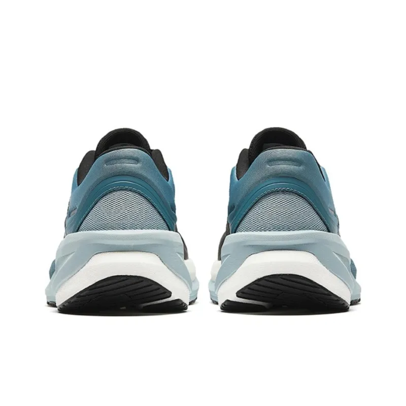 Anta Running Collection Slip Resistant Water Resistant Low Top Running Shoes Men's Black Cyan-3