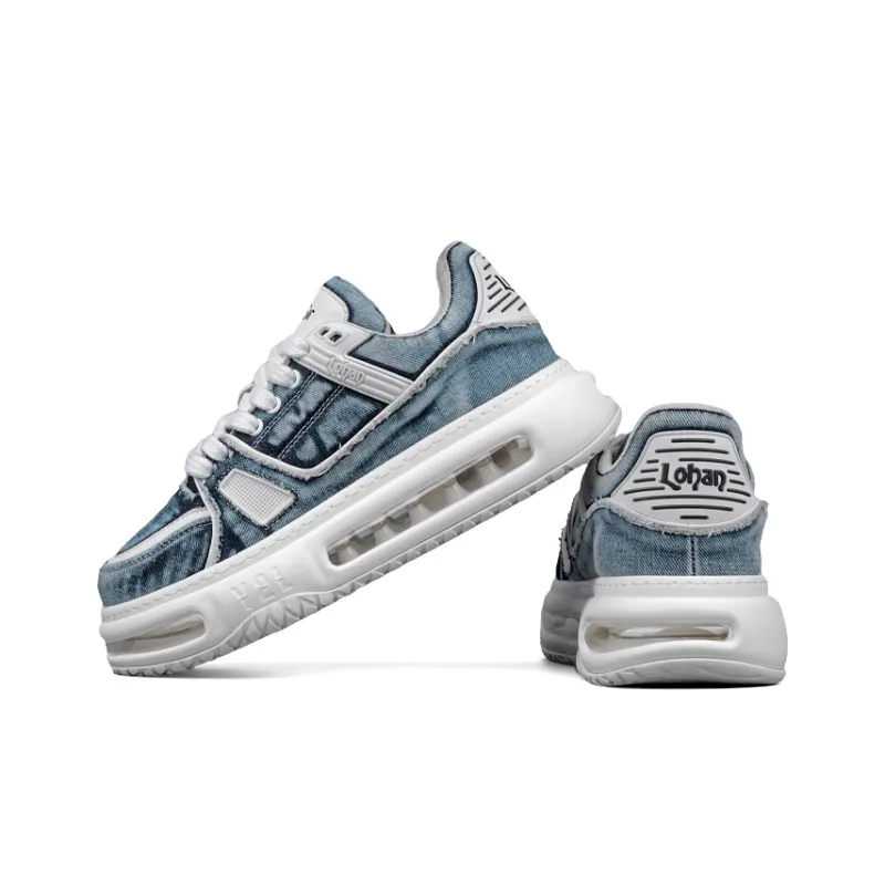LOHAN·SIR Cushioning Anti-Slip Wear-Resistant Breathable Lightweight Height Increasing Low-Top Casual Shoes Men's-10