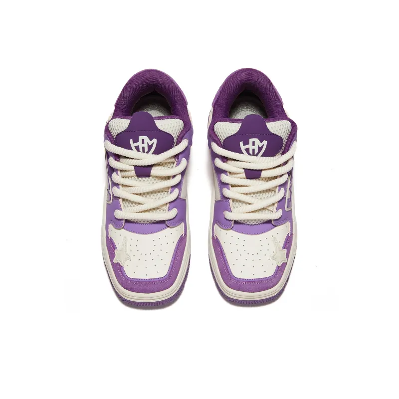 HUANG AIMIAO Square Toe Collection Low-Top Skateboard Shoes Unisex-11