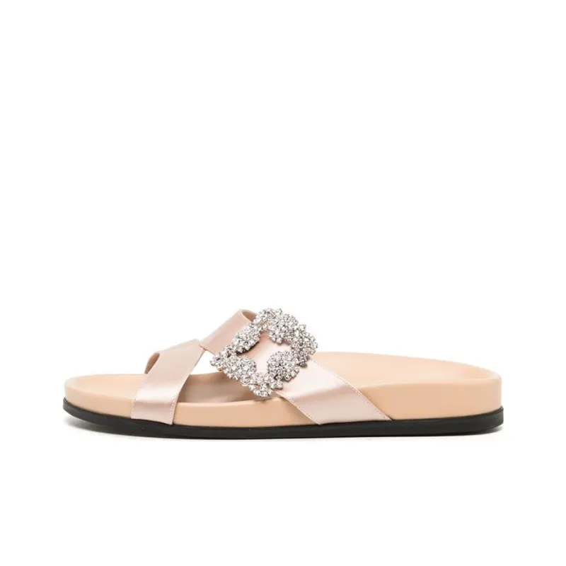 MANOLO BLAHNIK Chilanghi Crystal-embellished Sandals-0