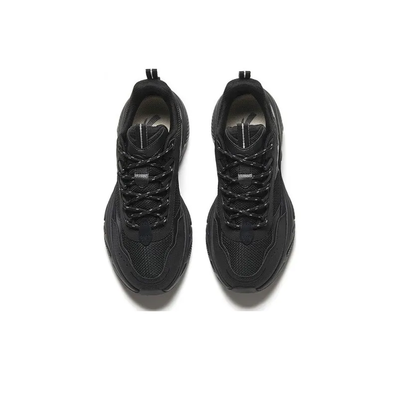 Anta Starlight Cushioning And Breathable Low Top Chunky Sneakers Men's Black-2