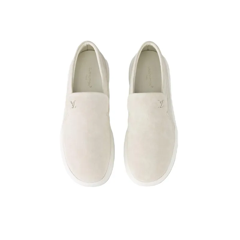 LOUIS VUITTON Pacific Casual Shoes Men's Gray White-2
