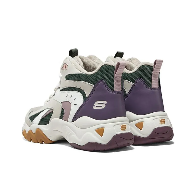 Skechers D'Lites Sneaker 'Beige Purple White' Women's-4