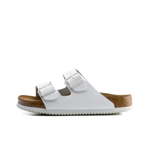 Birkenstock Slide Slippers Unisex White Narrow Fit