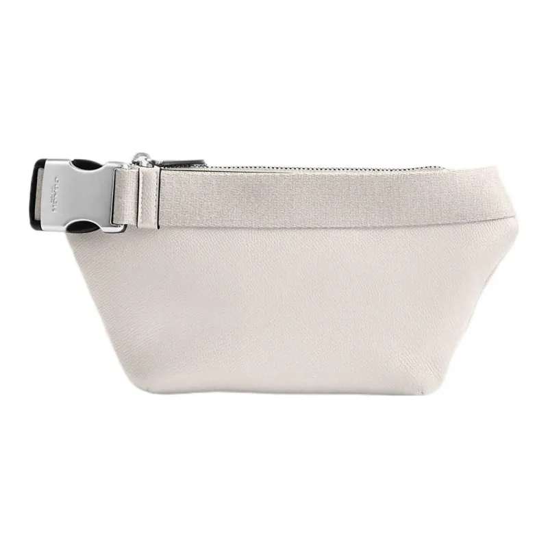 COACH Canvas With Leather One Shoulder Crossbody Bag, Sling Bag, Fanny Pack Medium Size Men's White-2