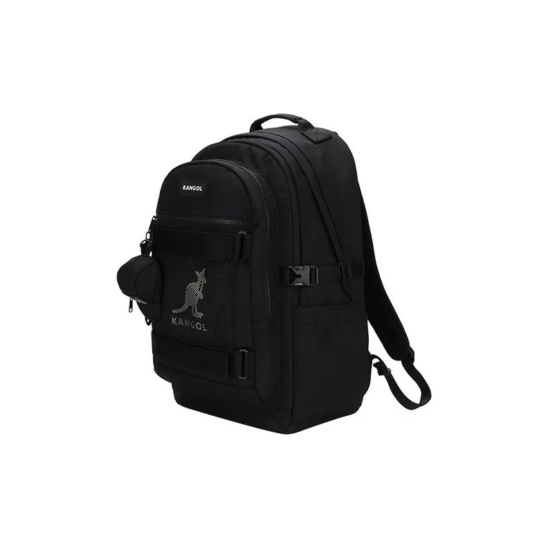KANGOL Nylon Backpack Regular Unisex Black-1