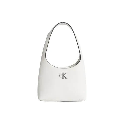 CK/Calvin Klein Recycled Polyester With Hydrophilic Polyurethane Handbag Shoulder Bag Women's White