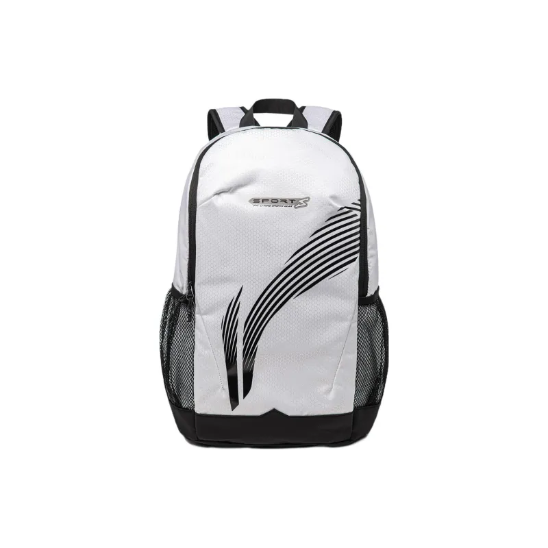 LiNing Fitness Series Polyester Students Backpack Regular Unisex White-0