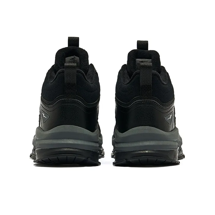 Erke Casual Shoes Men High Top Jet Black Carbon Gray-3