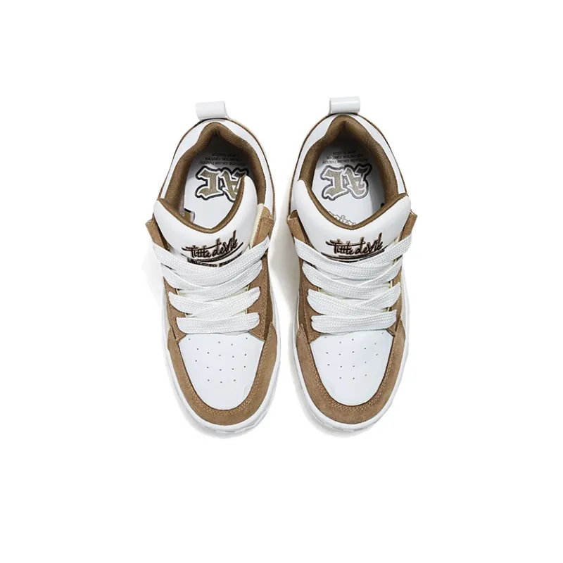 A Chock Dopamine Dressing Collection Low Top Skateboard Shoes Unisex Mango Brown-2