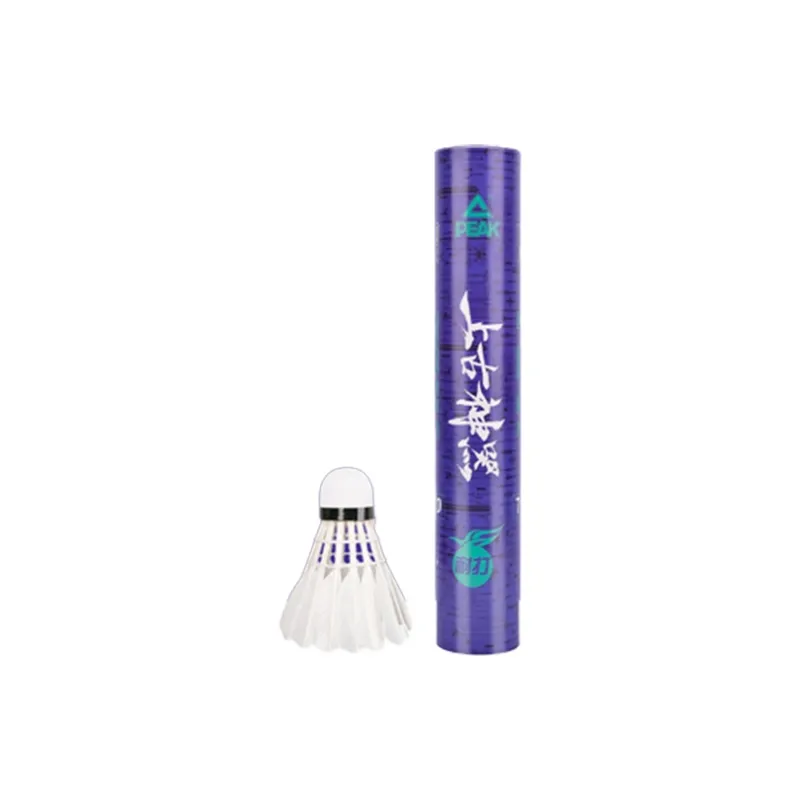 PEAK Goose Feather Shuttlecock 12 Pack Goose Feather Everyday Shuttlecocks-0