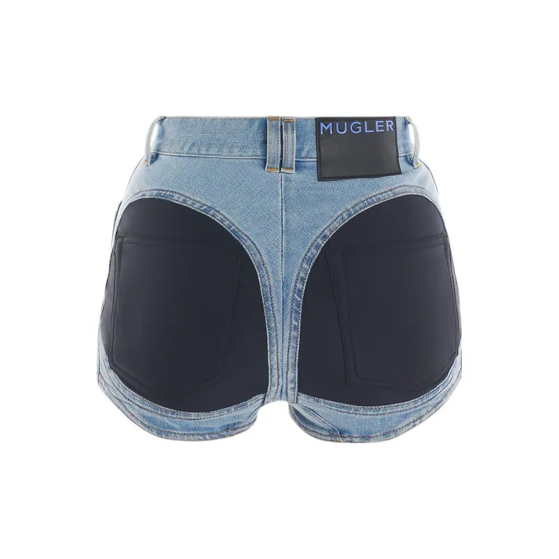 Mugler Denim Shorts Women's Blue-1