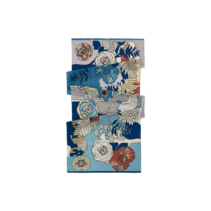 MARJAKURKI Scarf Atmosphere Advanced Another Village Written Greeting Card Relaxing Noble Literary Intellectual Women's-1