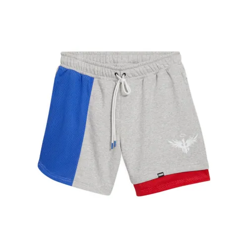 PUMA Casual Shorts Men Light Mixed Gray