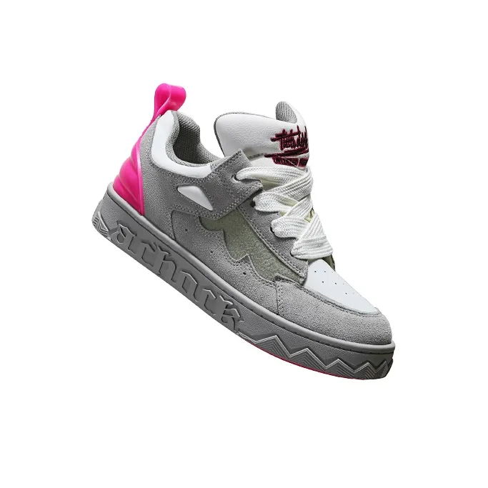 A Chock Dopamine Dressing Collection Low Top Skateboard Shoes Unisex Cameo Brown Gray-1