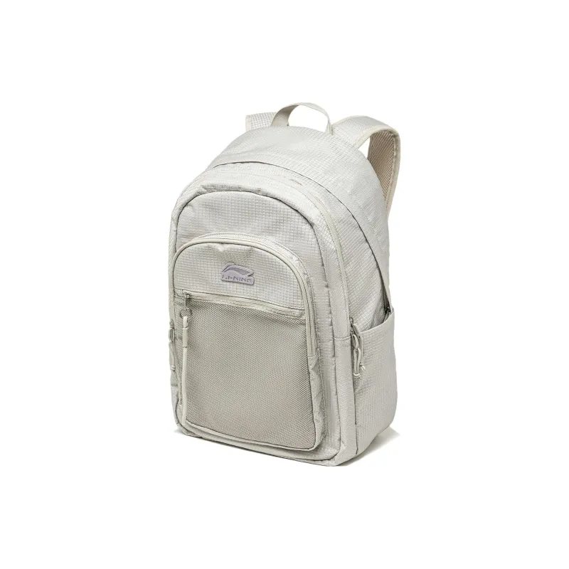 LiNing Sports Life Collection Polyester Backpack Regular Unisex Dawn Gray-1