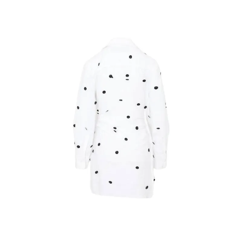 Jacquemus Bahia Embroidered Wrap Minidress-1