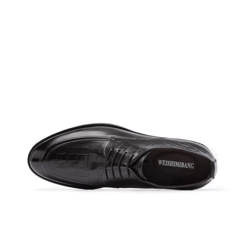 WEISHIBANGWEI Dress Shoes Men's Black-1