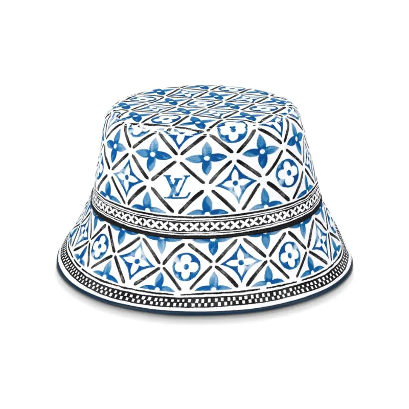 LOUIS VUITTON Monogram Bucket Hats Women's Blue-1