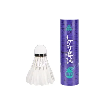 PEAK Goose Feather Shuttlecock 6 Pack Goose Feather Everyday Shuttlecocks