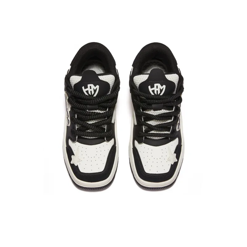 HUANG AIMIAO Square Toe Collection Low-Top Skateboard Shoes Unisex-4