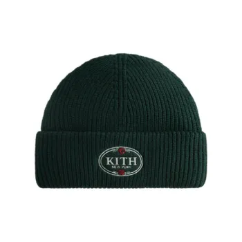 KITH Rose Embroidered Cuffed Beanie