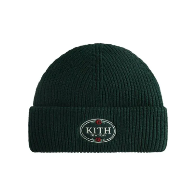 KITH Rose Embroidered Cuffed Beanie-0