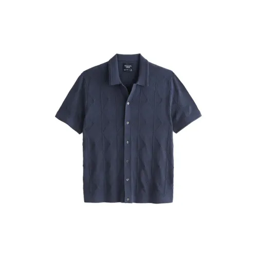 Abercrombie＆Fitch Polo Shirts Men Marine Blue