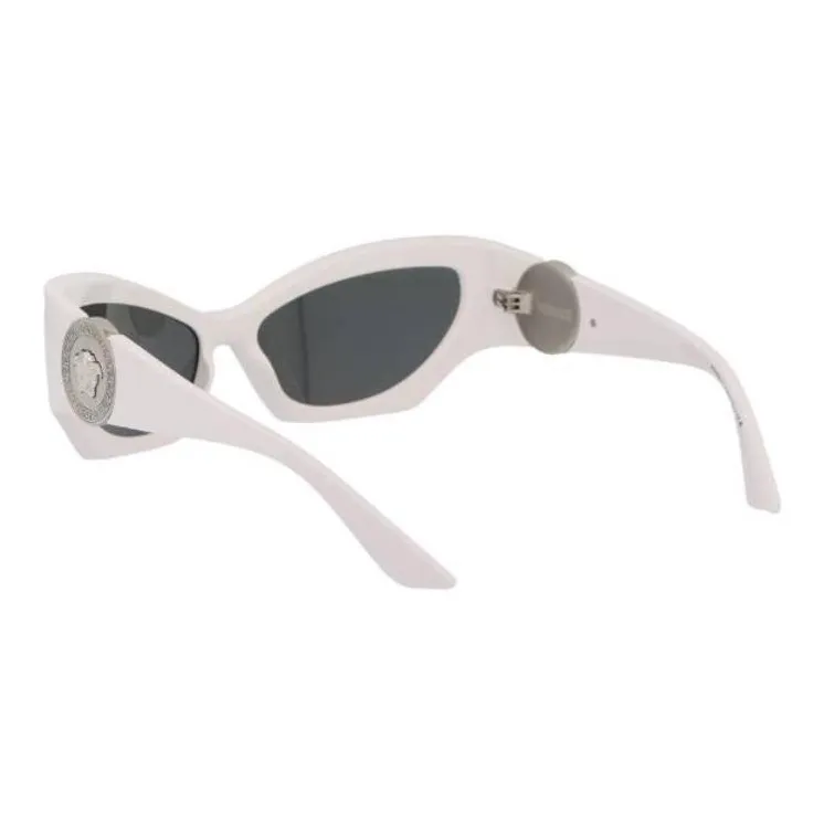 VERSACE Acetate Cat Eye Sunglasses Women's White-3