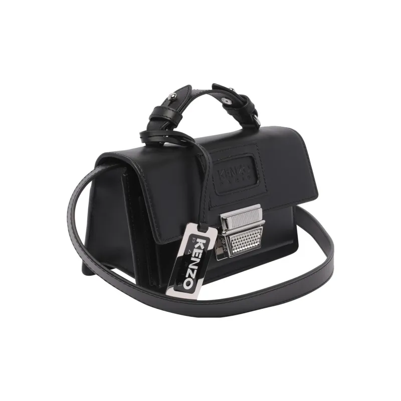 KENZO Cow Leather Shoulder Bag Crossbody Bag Mini Women's Black-1