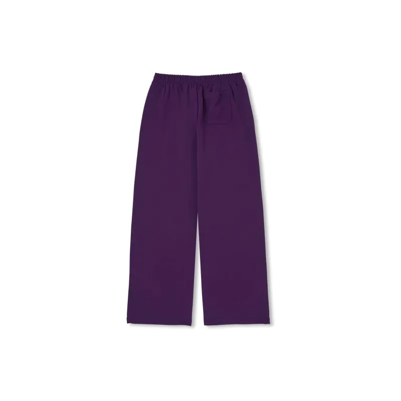 Nerdy Knitted Sweatpants Unisex Dark Purple-1