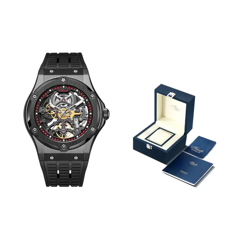 HaofaTourbillon Automatic Mechanical Movement Watch Men's Watches Cut-Out Dial-3
