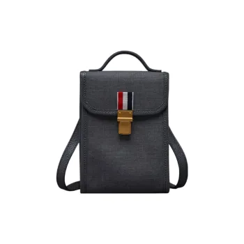 THOM BROWNE· Wool Shoulder Bag, Crossbody Bag Men's Gray