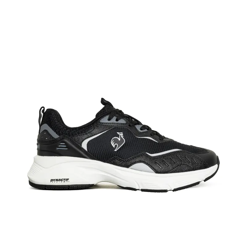 Le Coq Sportif Cushioning Anti-Slip And Wear-Resistant Low-Top Casual Shoes Unisex Black White Silver-1