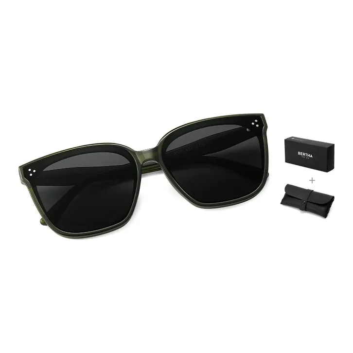 BERTHA TR/Memory Plastic Square Sunglasses Unisex-7