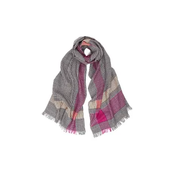 MARJAKURKI Scarf Advanced Atmosphere British Plaid Greeting Card Elegance Unisex