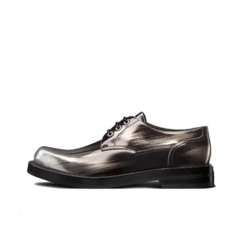 DIOR Carlo Dress Shoes Men Low-Top Silver