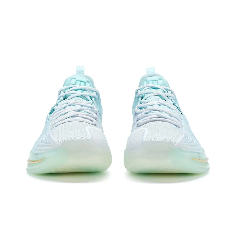 XTEP Jeremy Lin Three Generations Basketball Shoes Men Low Top Foam Blue 2/New White-5