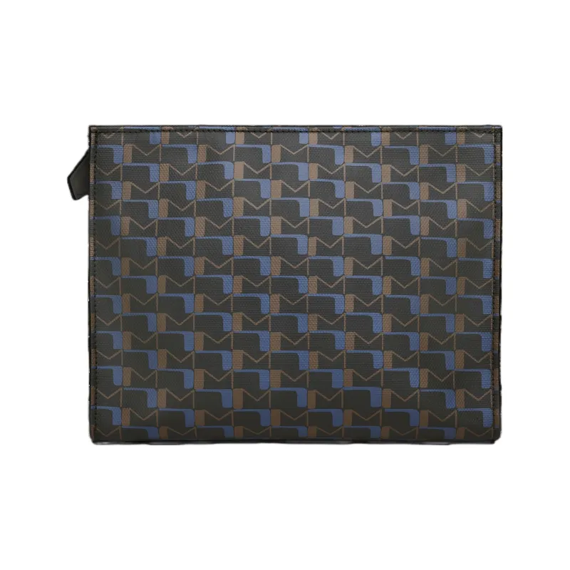 Moynat Canvas Clutch Large Size Men's Blue/Black-0