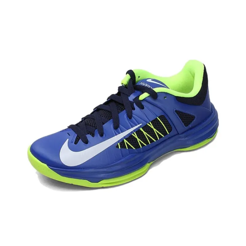 Nike Hyperdunk Cushioning, Wear Resistant Low Top Running Shoes Men's Blue Green-2