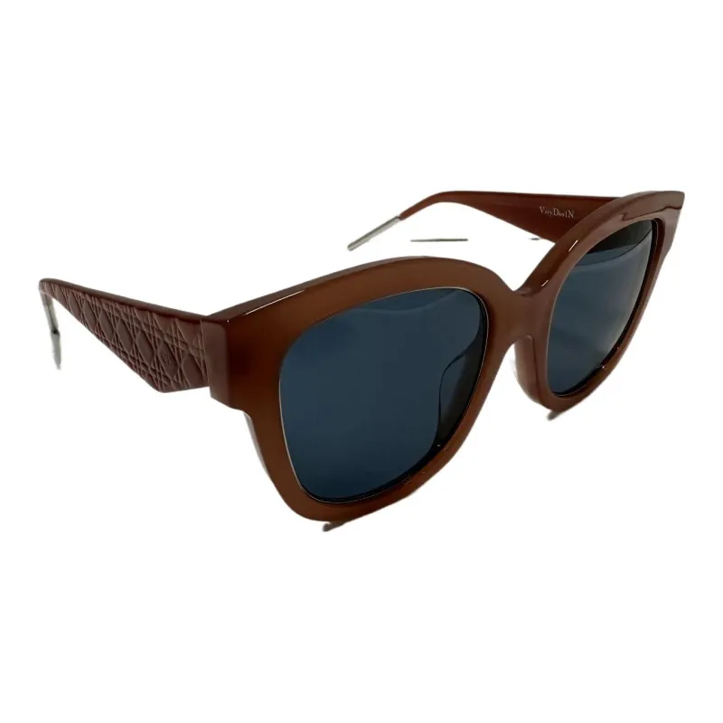 DIOR Acetate Irregular Shape Sunglasses Unisex Red-1