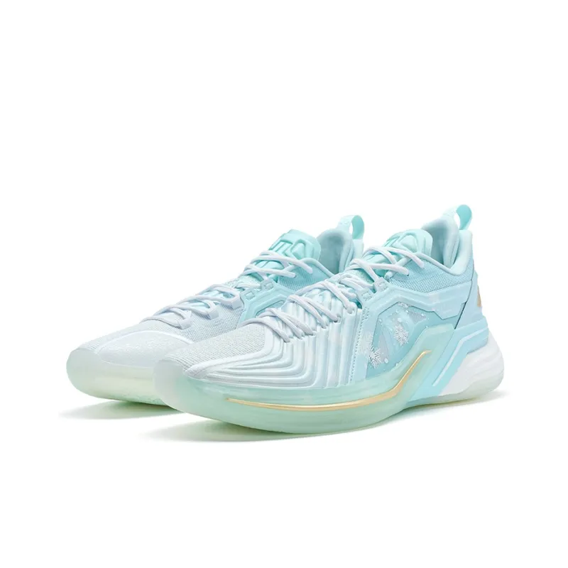 XTEP Jeremy Lin Three Generations Basketball Shoes Men Low Top Foam Blue 2/New White-4