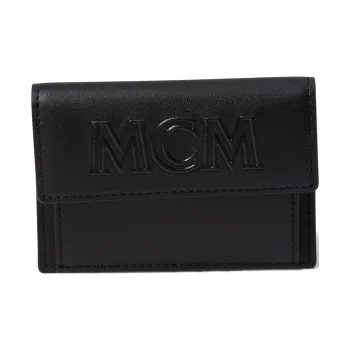 MCM Aren Spanish Calfskin Wallet Mini Men's Blue